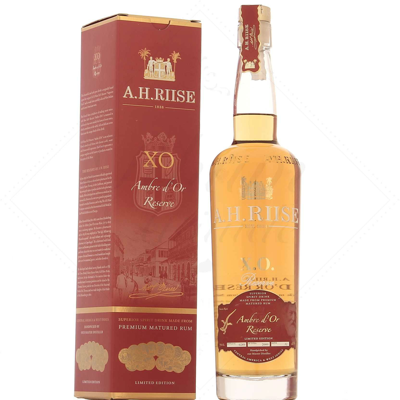 AH Riise XO Ambre d’Or 42°